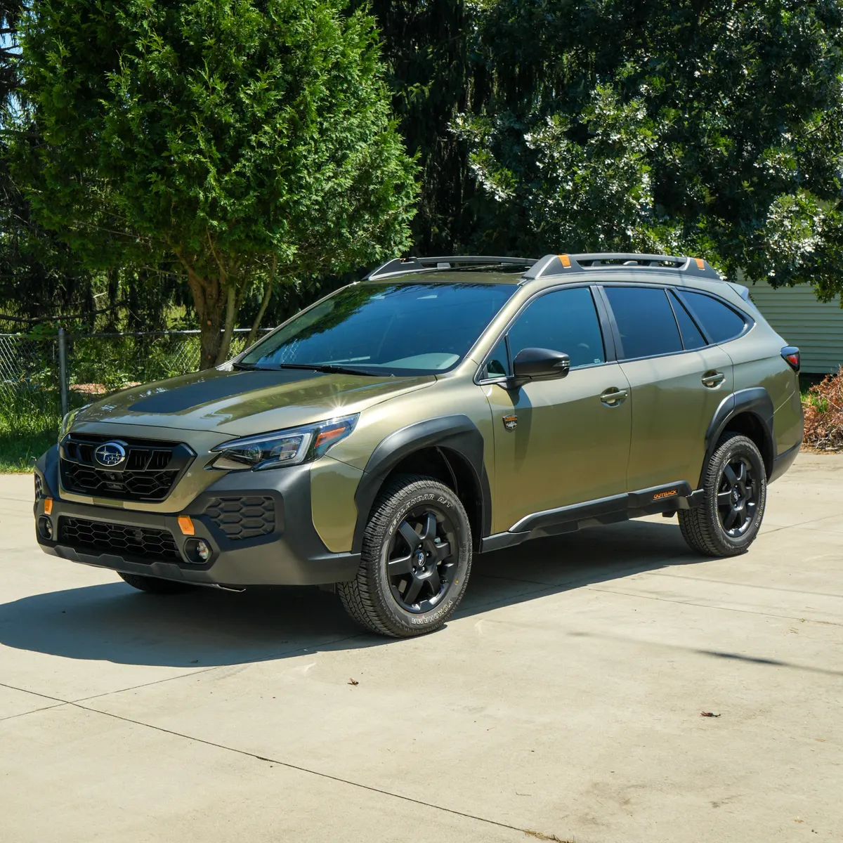 Green Subaru Outback Wilderness after a paint enhancement polish and System X Crystal+ ceramic coating by After Hours Car Detailing
